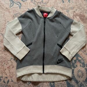 Nike Tech Kids Gray and Cream Jacket